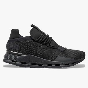 Black Women's On Cloudnova Sneakers | NZ-9827041