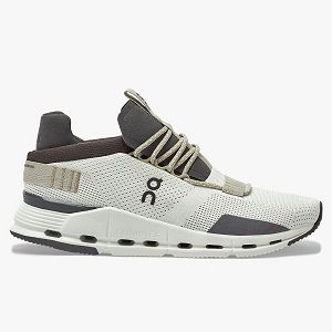 White Women's On Cloudnova Sneakers | NZ-9234678